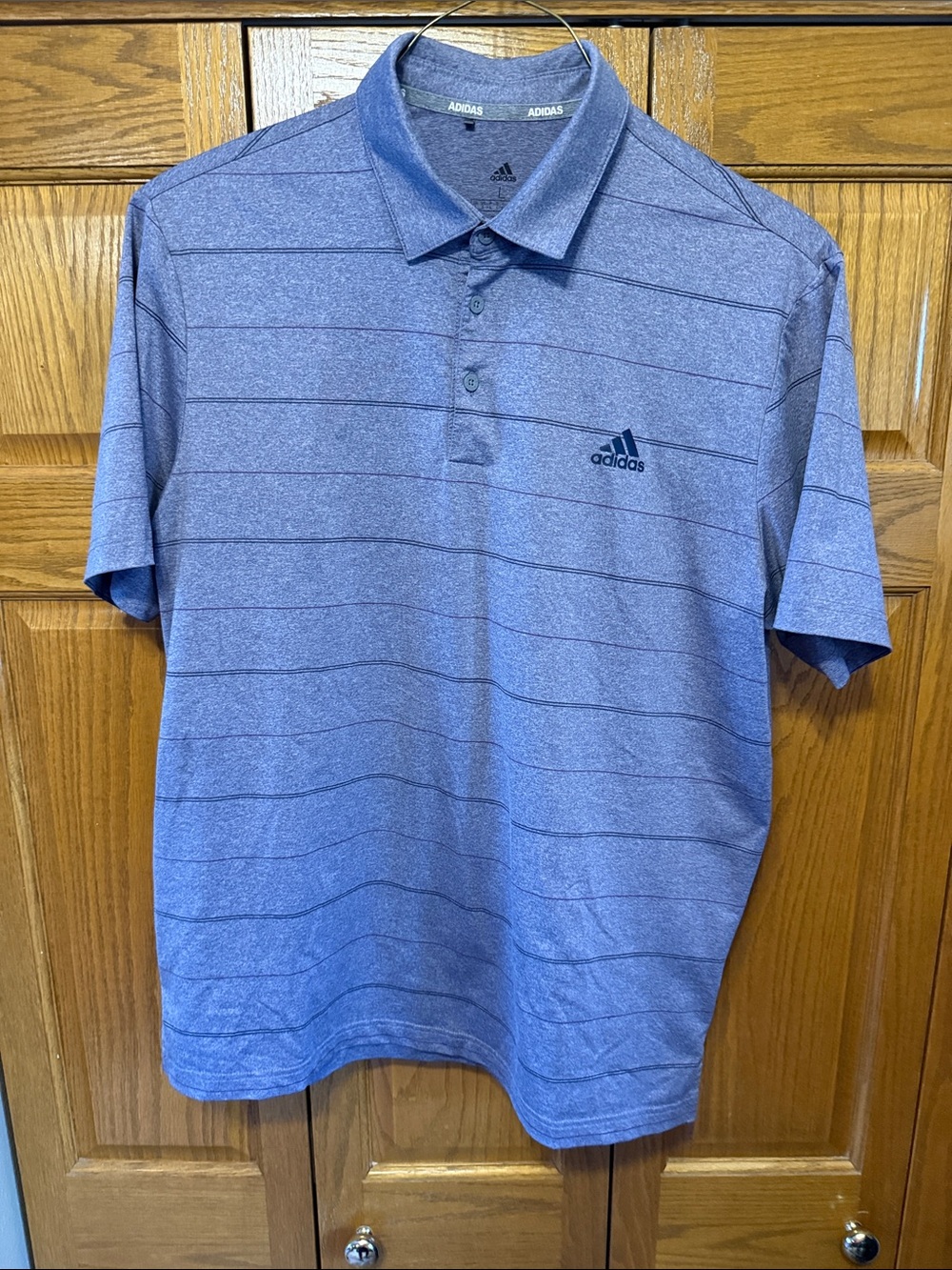 Adidas Men’s Purple Polo Shirt-Large